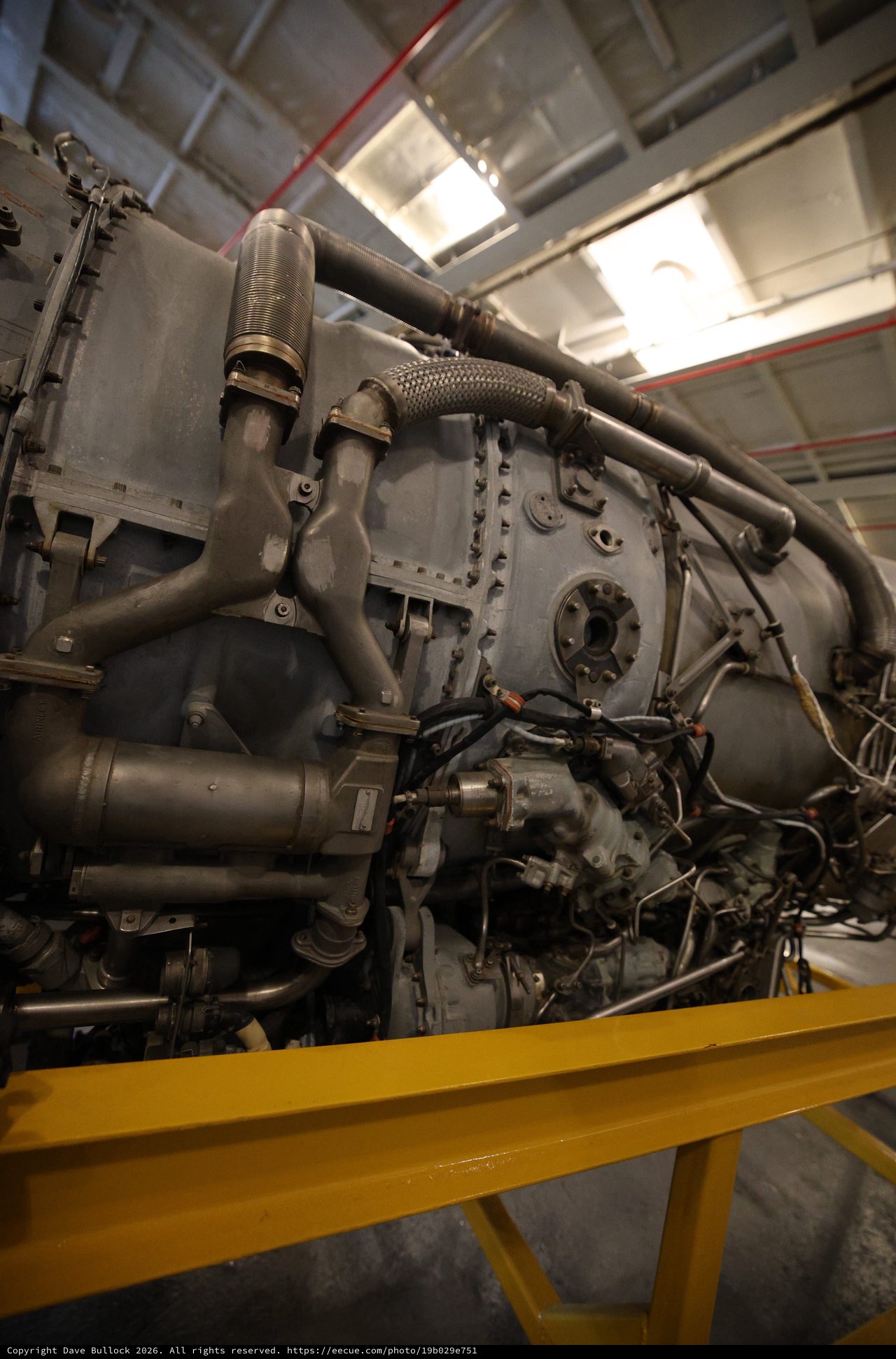 Industrial Diesel Engine in USS Hornet Engine Room