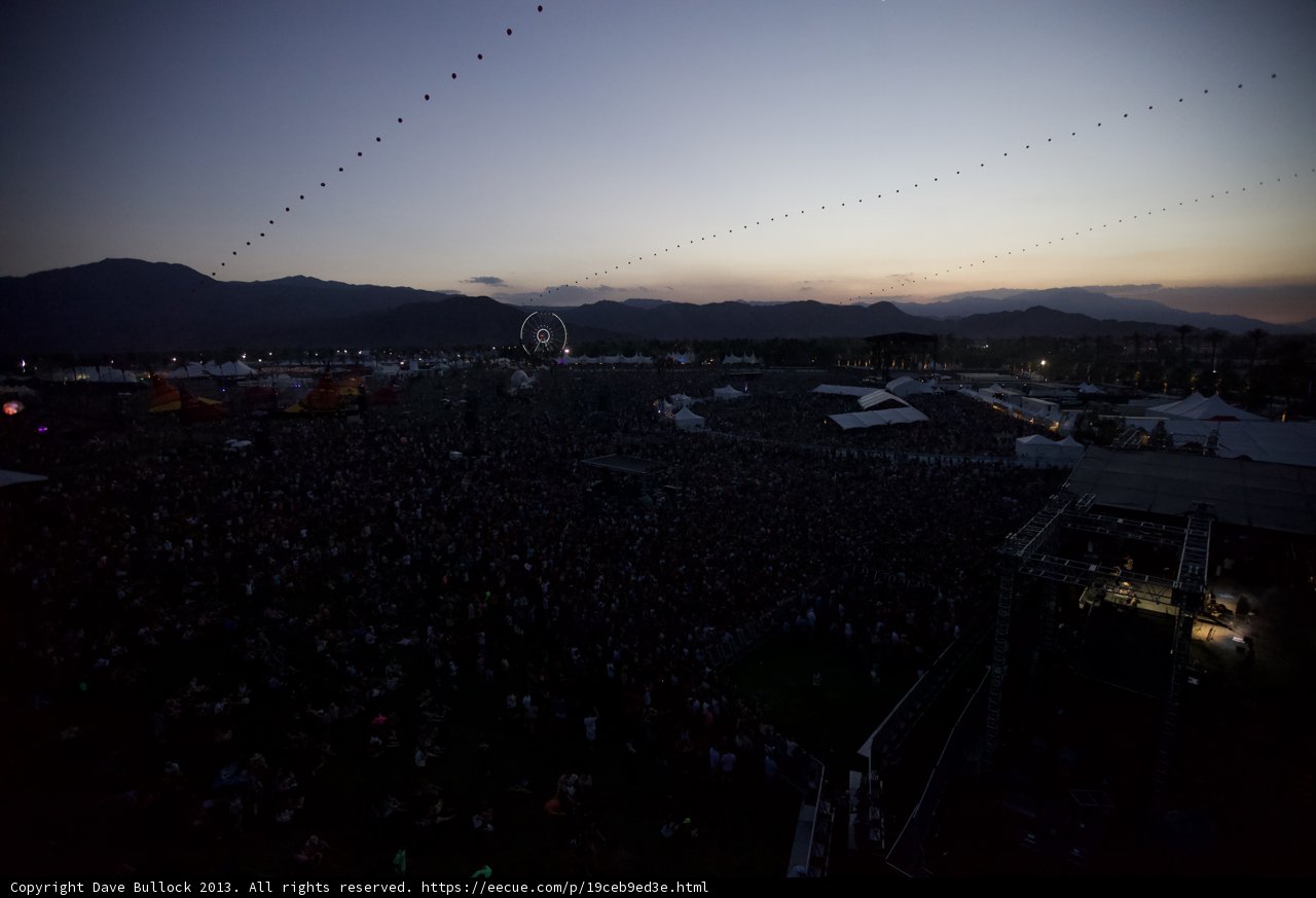 Coachella's Stellar Concerts against a Mountainous Backdrop