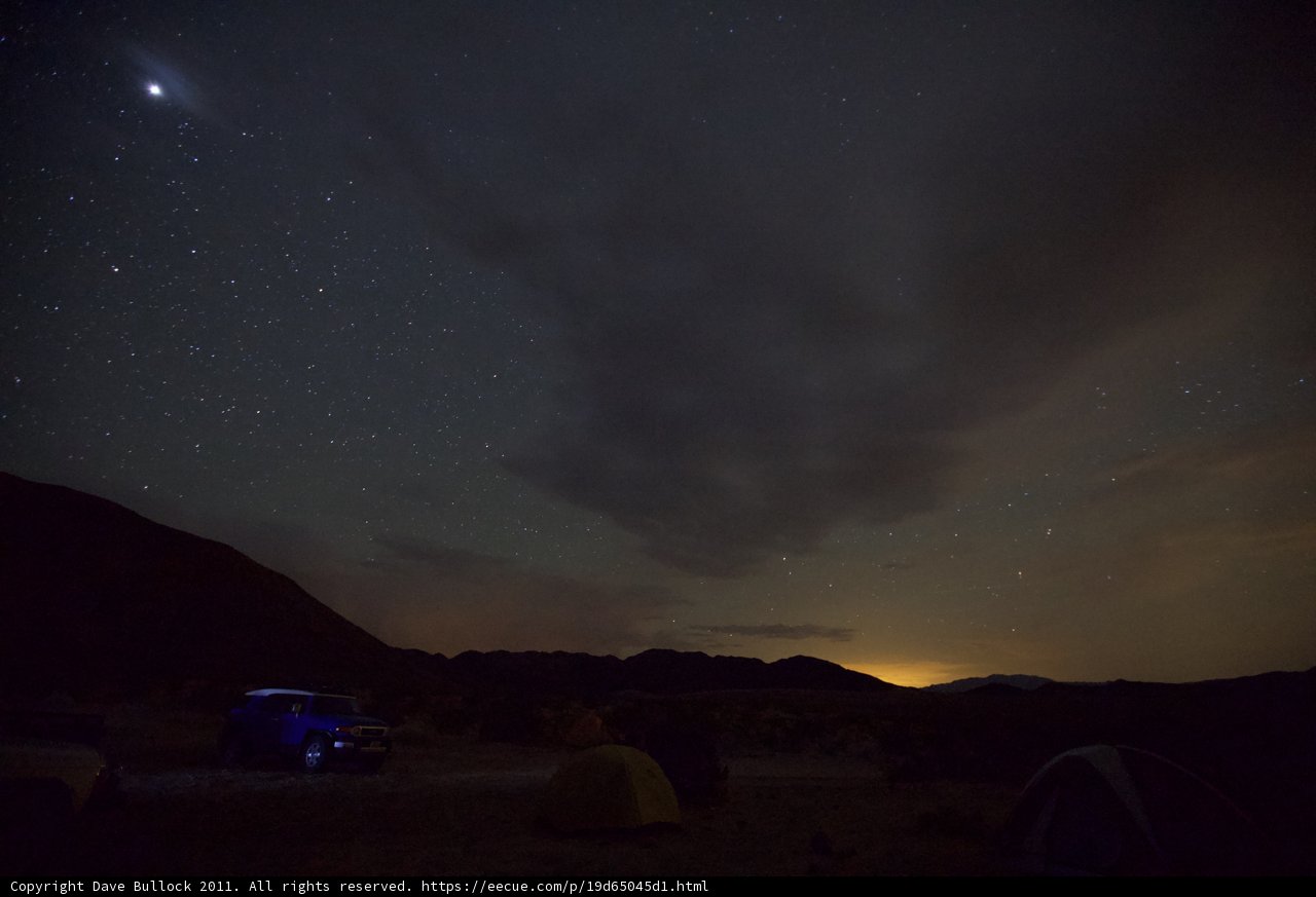 Camping under the Starry Night Sky