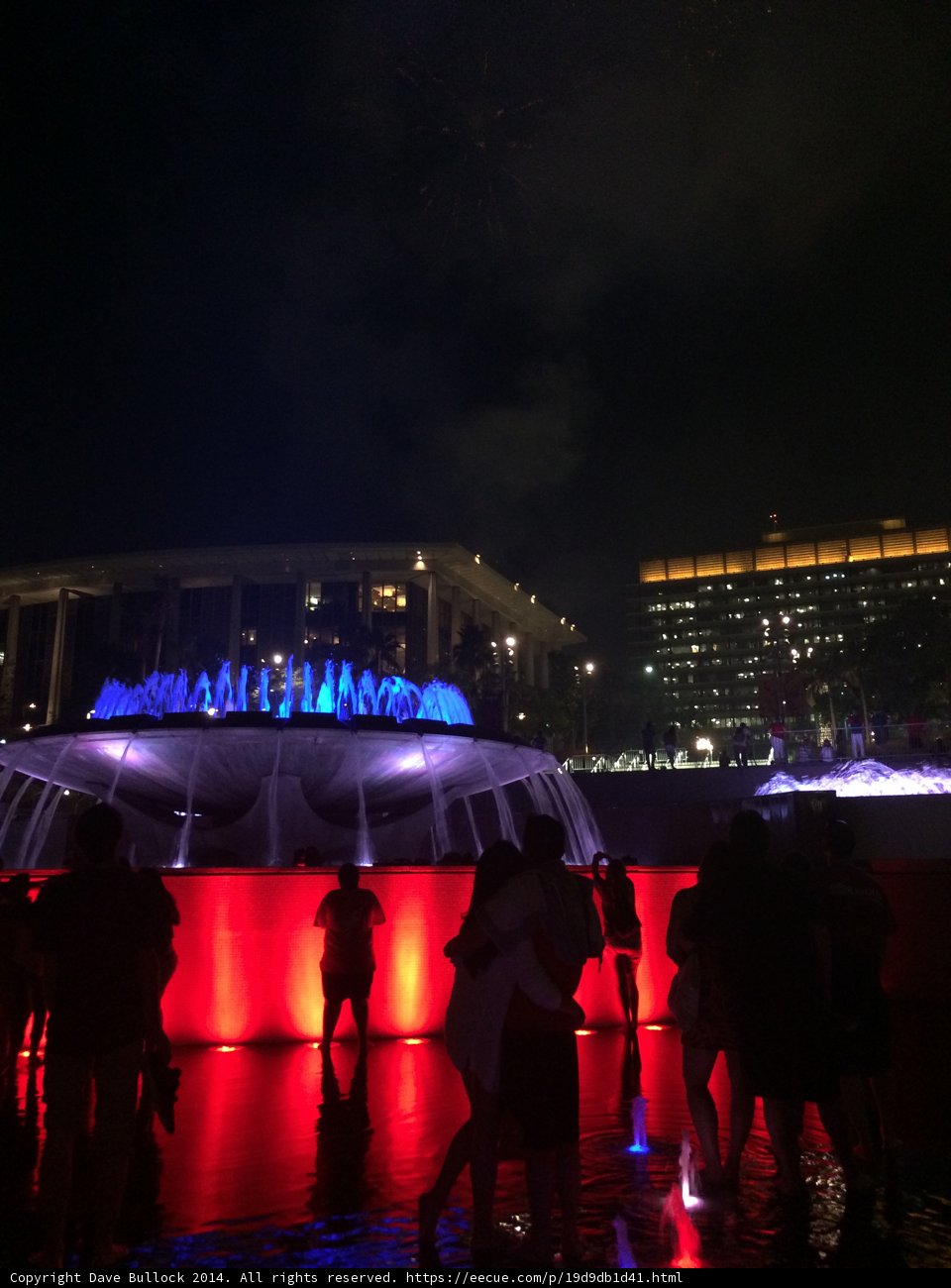 Illuminated Fountain Gathering