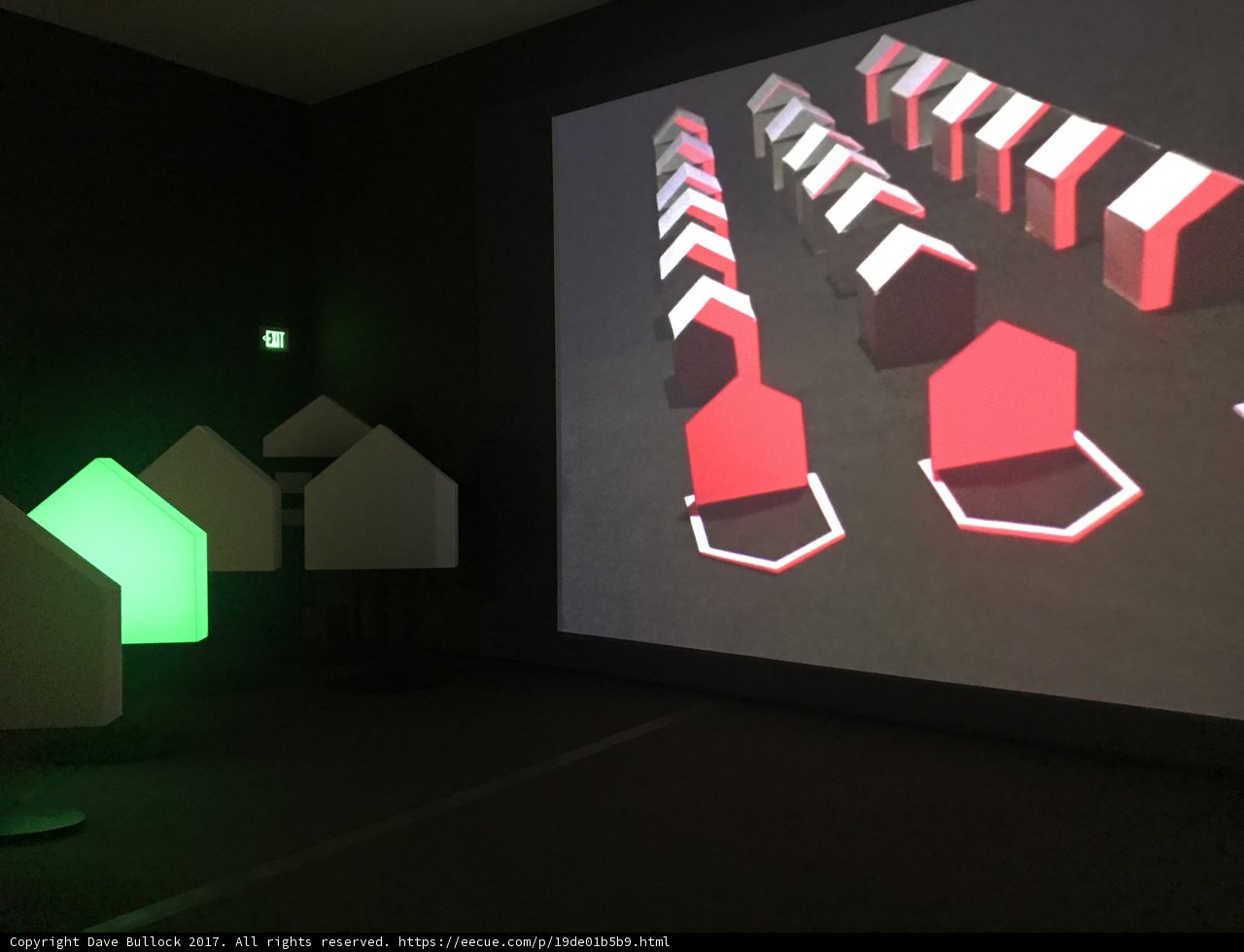 Electrifying Projection of Modern Architecture