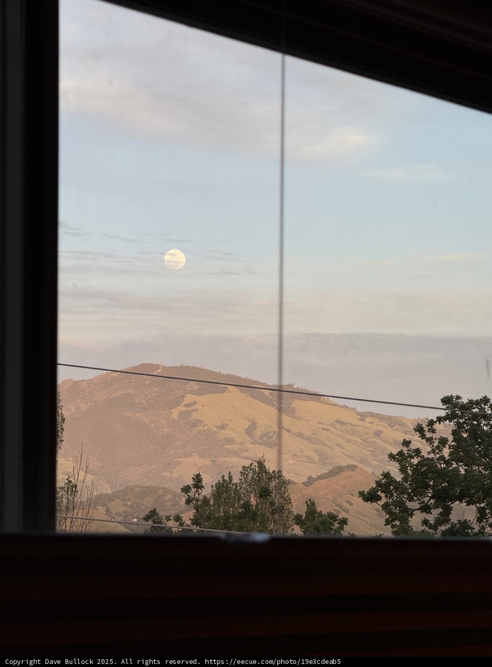Moonlit Hills at Dusk