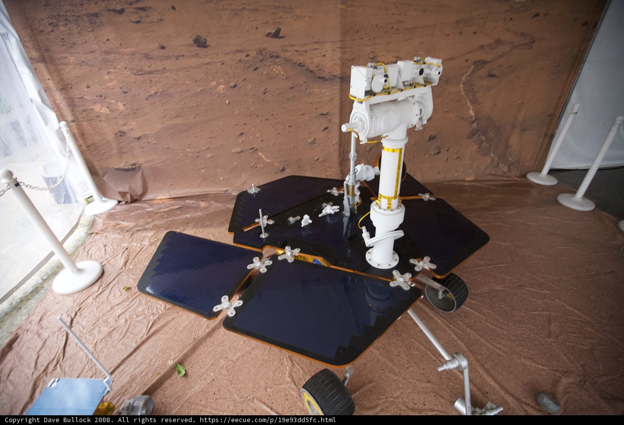 Rover Exhibition in JPL Mars Lander Room