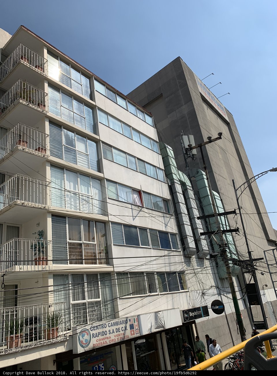 Urban Apartment Building with Balconies