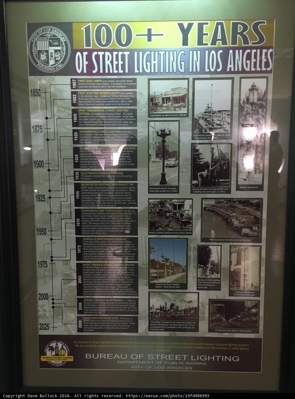 Los Angeles Street Lighting Information Poster