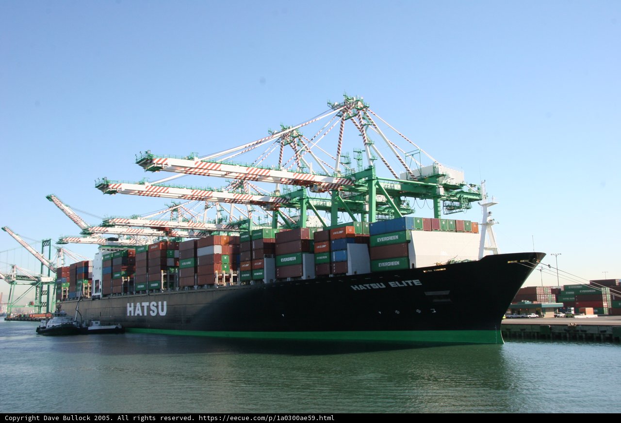 Majestic Freighter at the Waterfront
