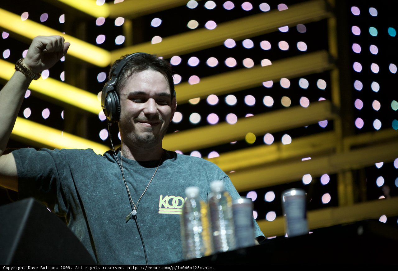 DJ AM Performing with Headphones On