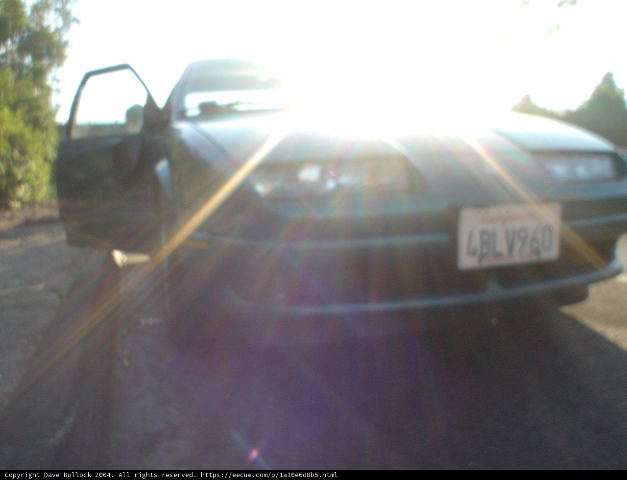 Parked Car in the Glow of Sunlight