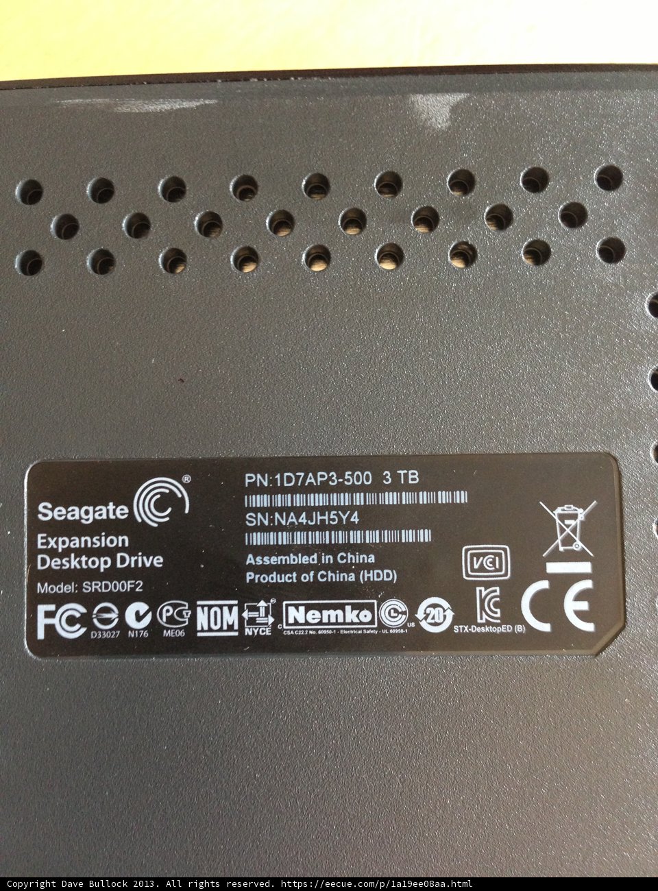 Adapter-stickered Black Computer