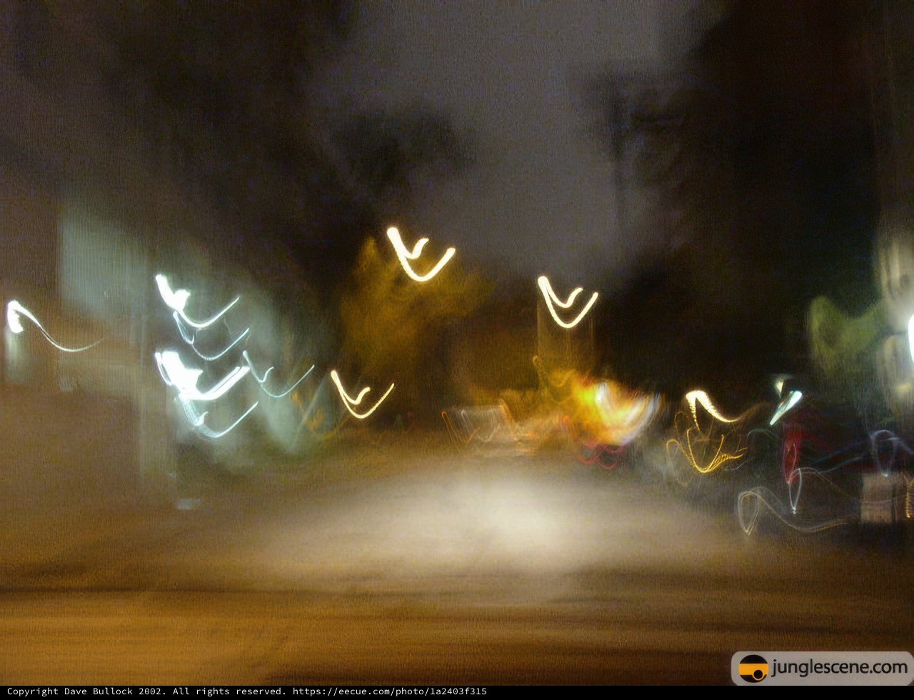 Blurred Metropolis Nightscape