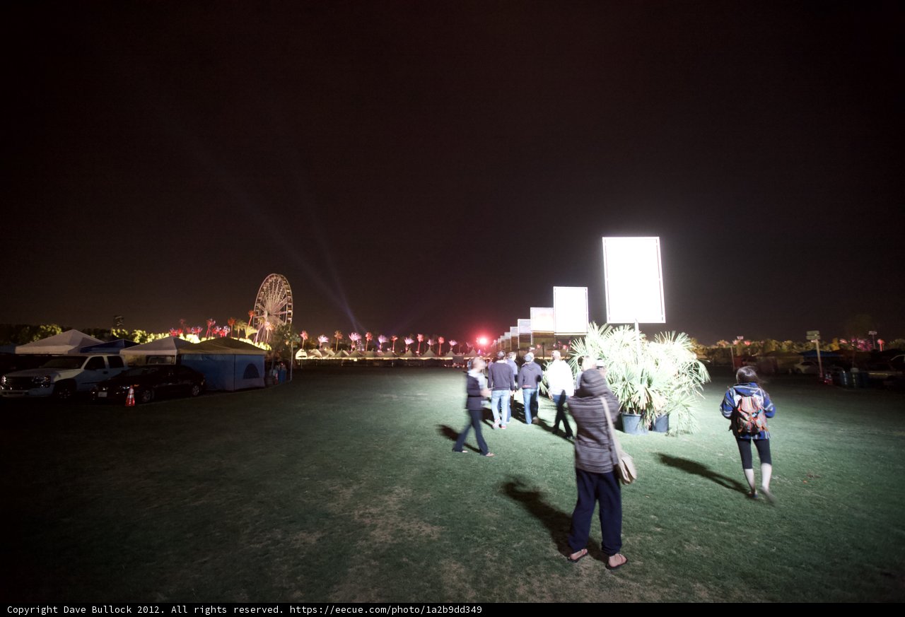 Nighttime Stroll Under the Lights