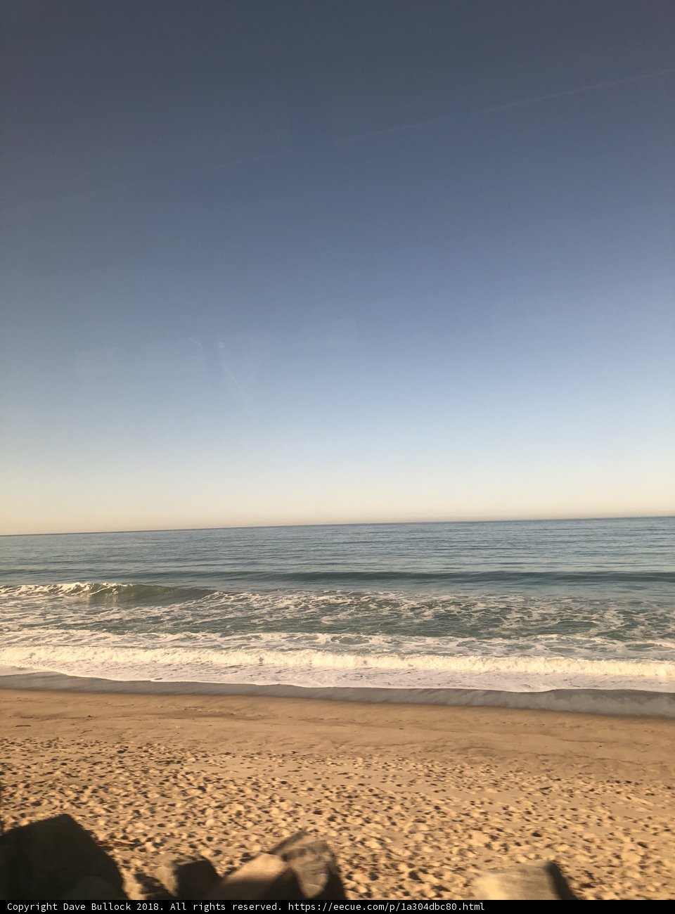 Ocean View from the Train