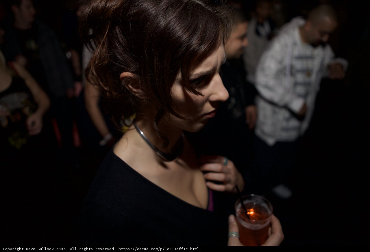 Nightlife Revelry with Bubbly Beverage