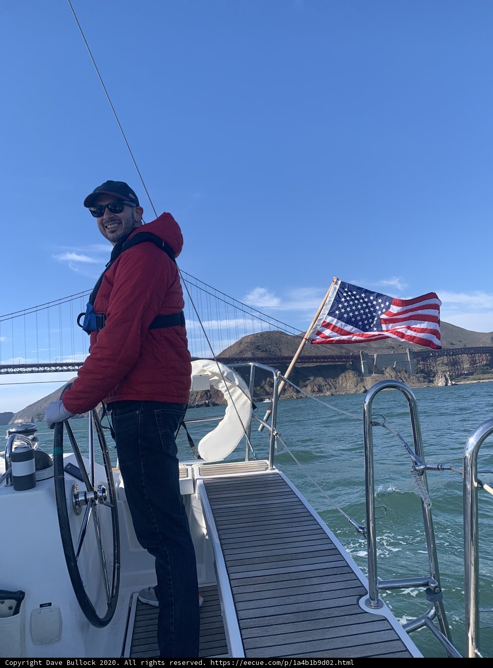 Sailing into the Bay with Old Glory