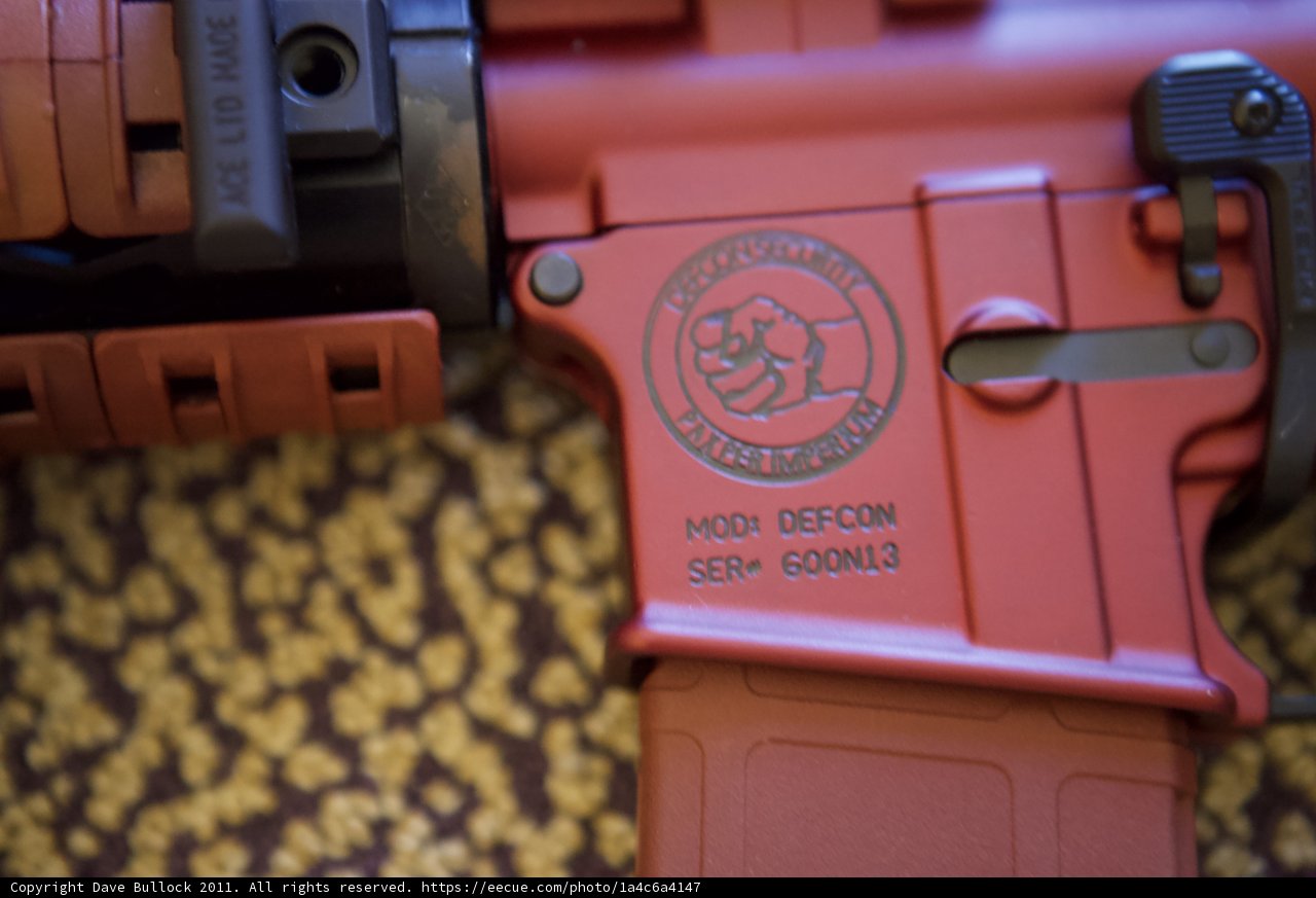 Red Rifle with Logo