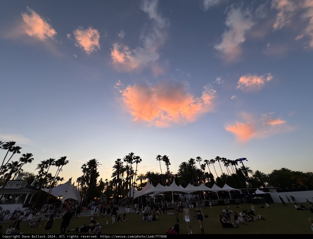 Coachella Twilight: A Meeting of Music and Sky
