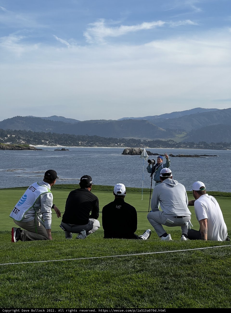 Spectating Golf Action at Pebble Beach