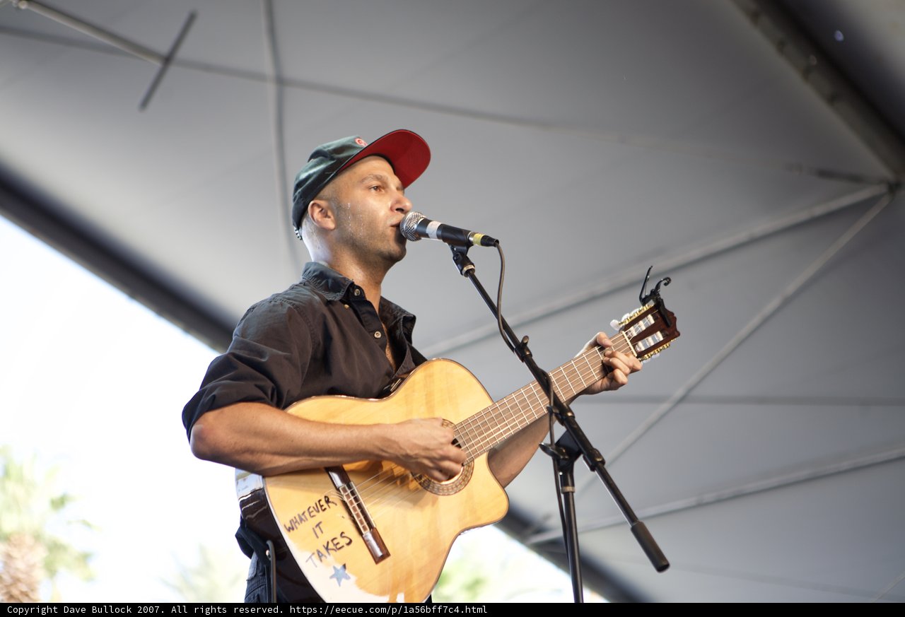 Tom Morello Rocks Coachella Stage with Guitar and Microphone