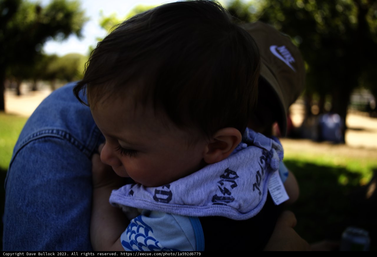 Special Moments: Man and Baby in the Park