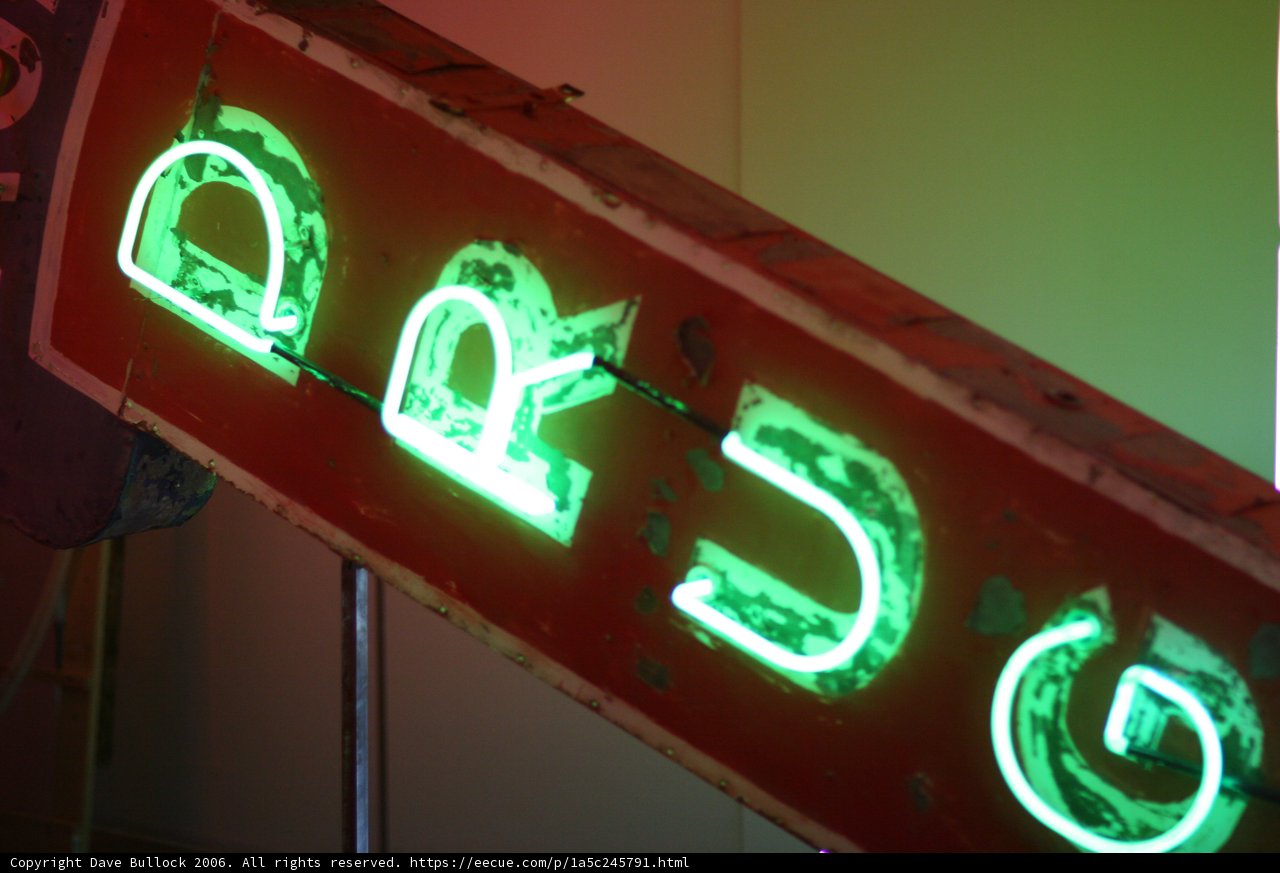 Neon Vehicle Sign