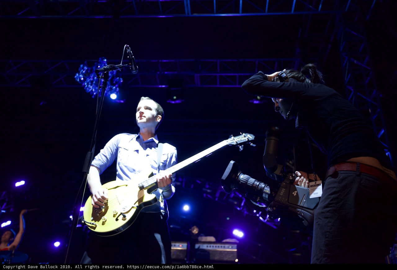 Chris Baio Rocks the Crowd with His Guitar