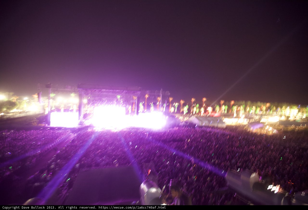 Nighttime Crowd at Coachella