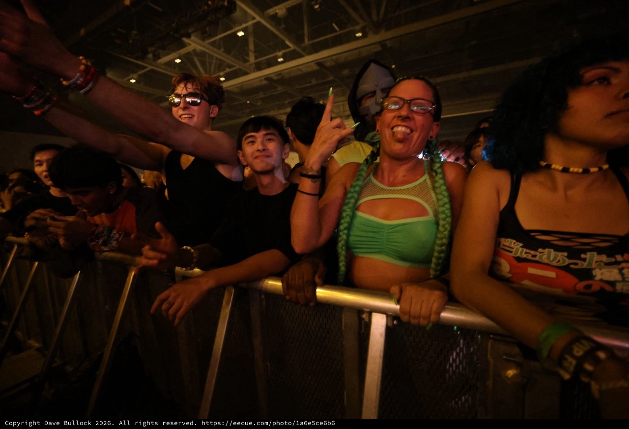 Ecstatic Fans Packed Against Barrier at Wobbleland
