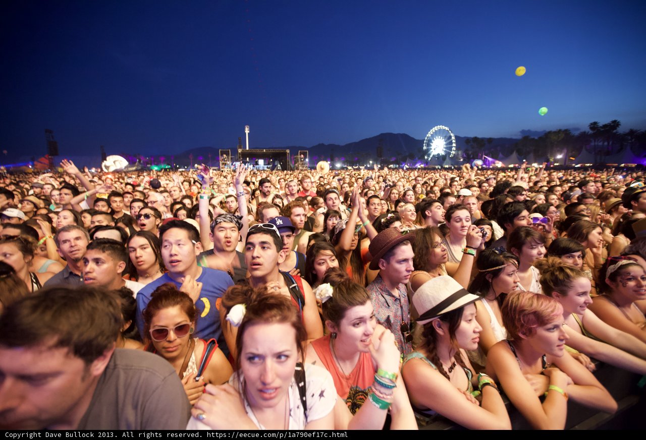 Coachella Music Festival Crowd