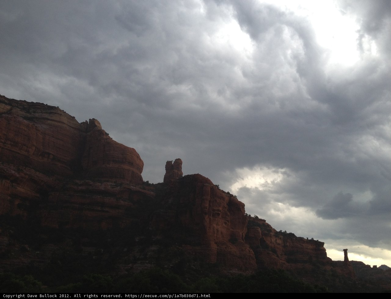 Majestic Stormy Sky over Red Rocks