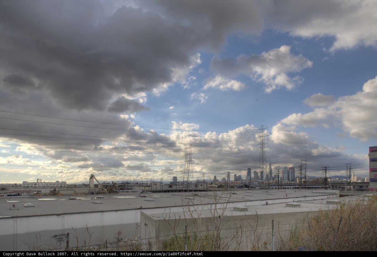 Downtown Los Angeles and Clouds