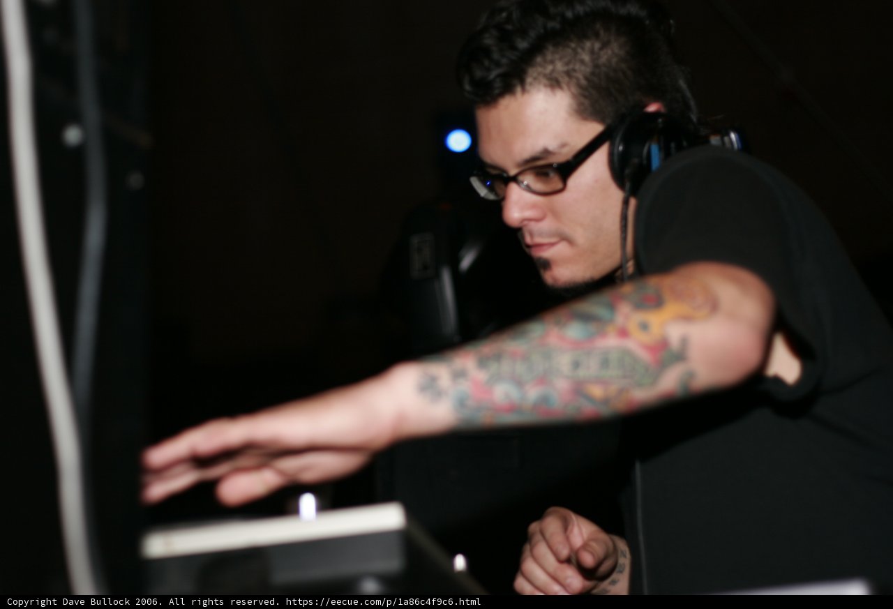 Tattooed DJ Entertains Crowd