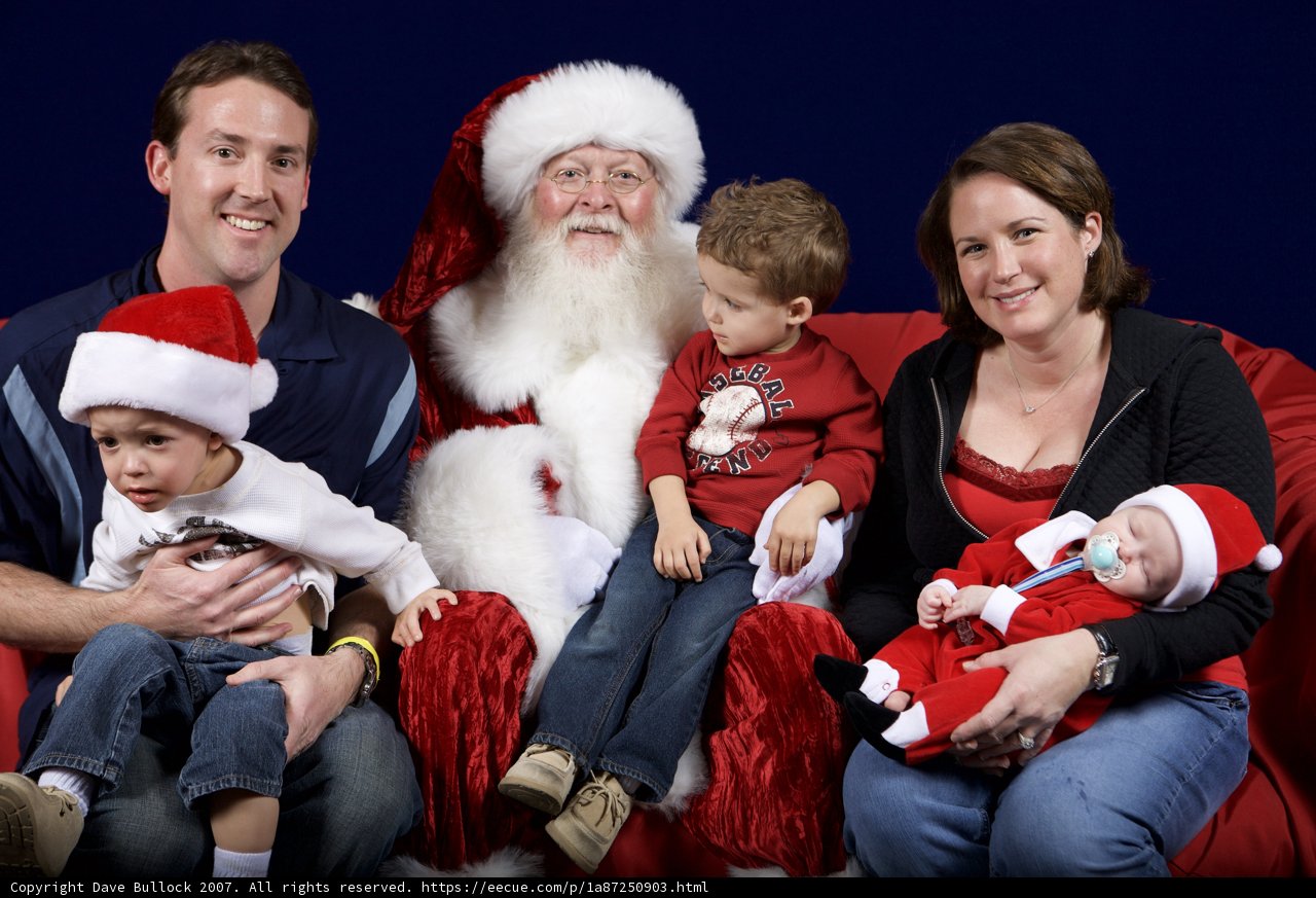 Smiling Faces with Santa
