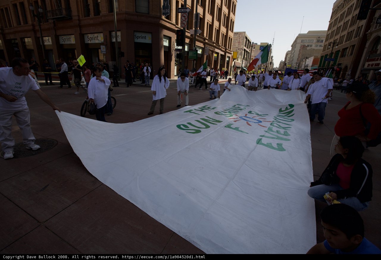 May Day Rally Banner
