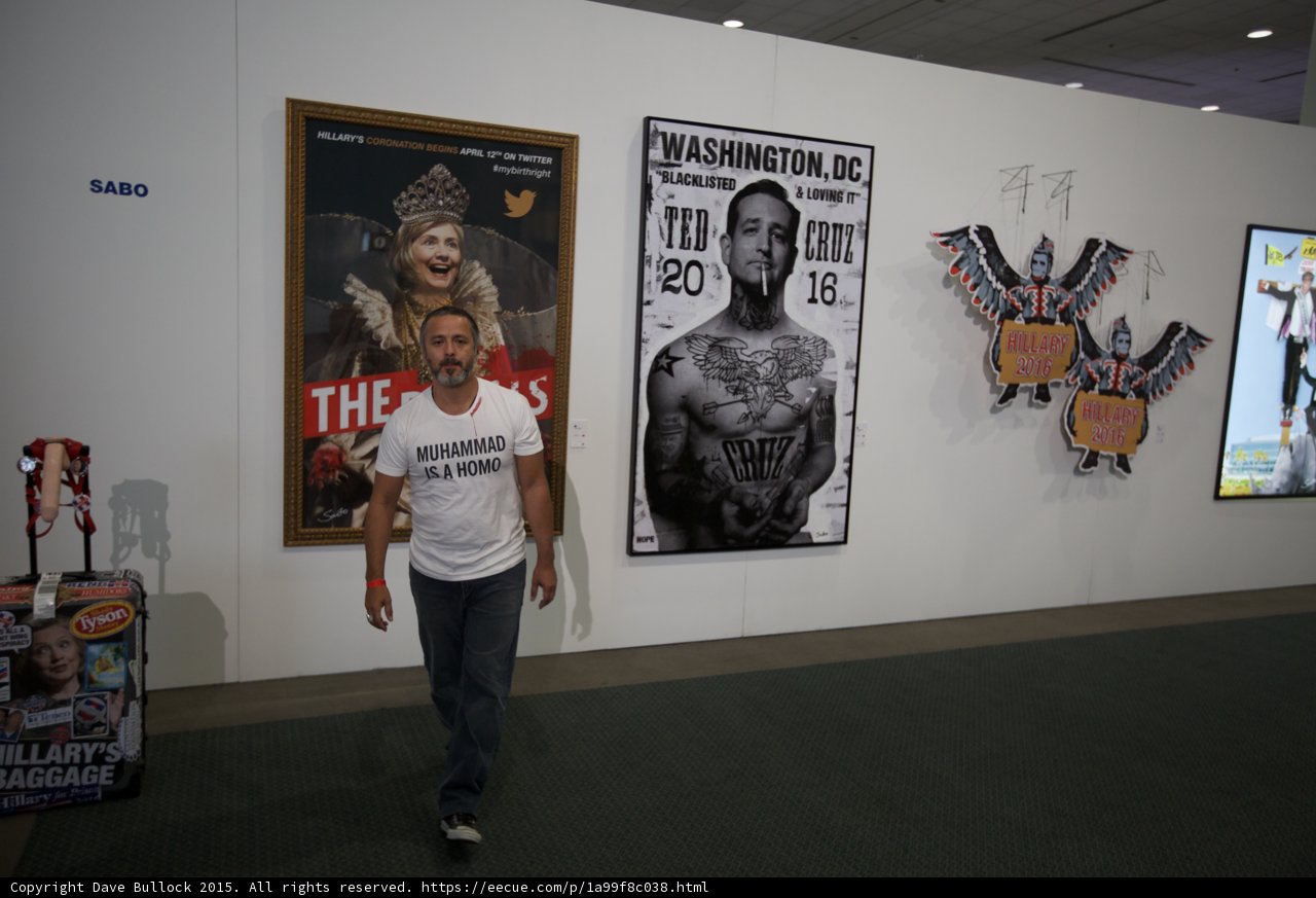 Browsing Art at the Political Convention
