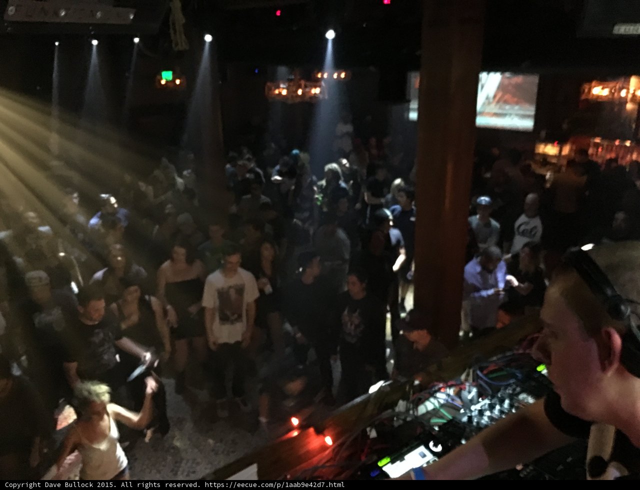 DJ Lights up the Night in LA Nightclub