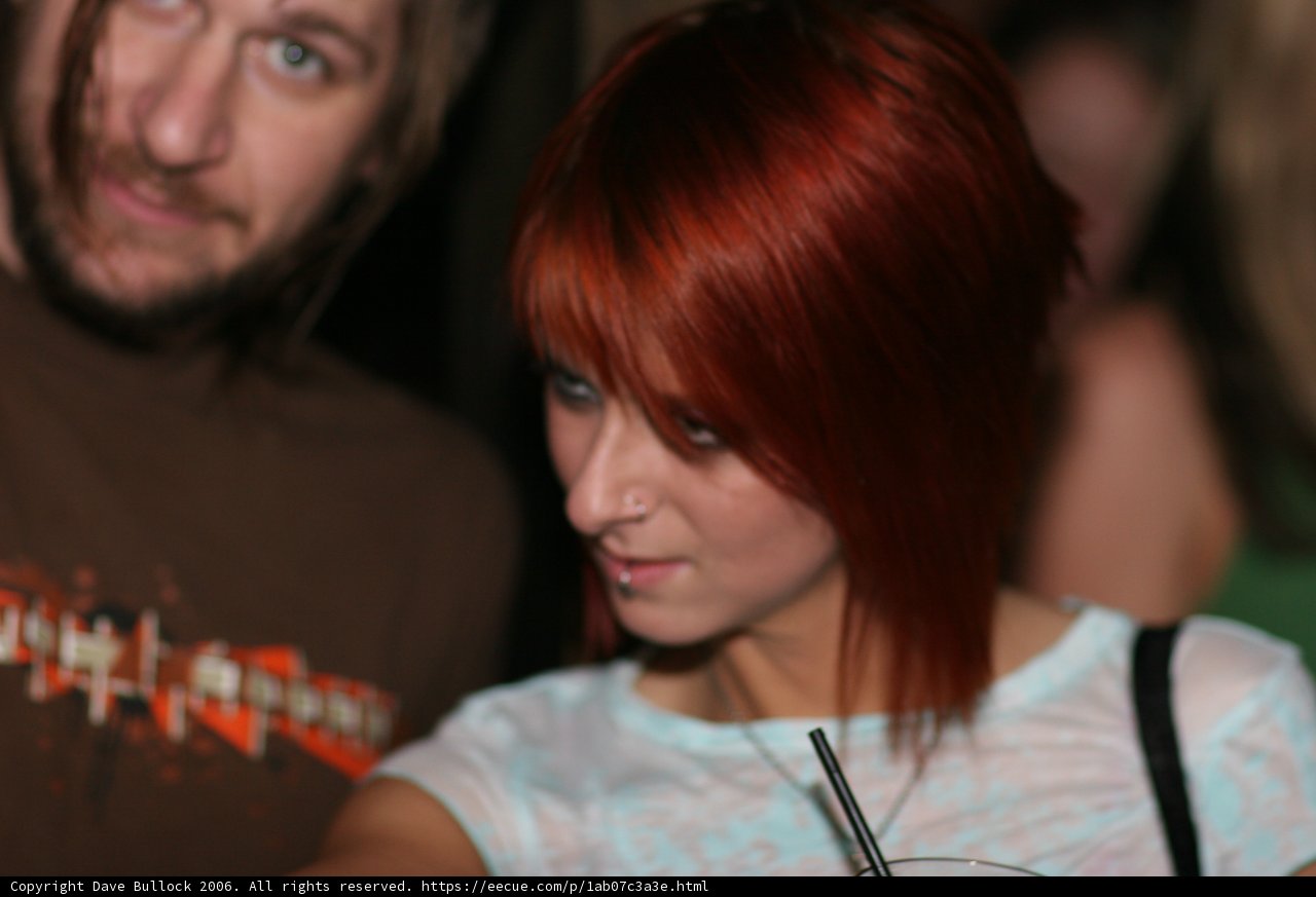 Fiery Redhead in the Club