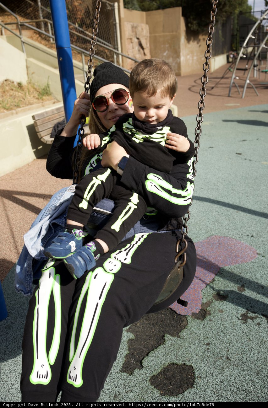 Whimsical Moment at the Park