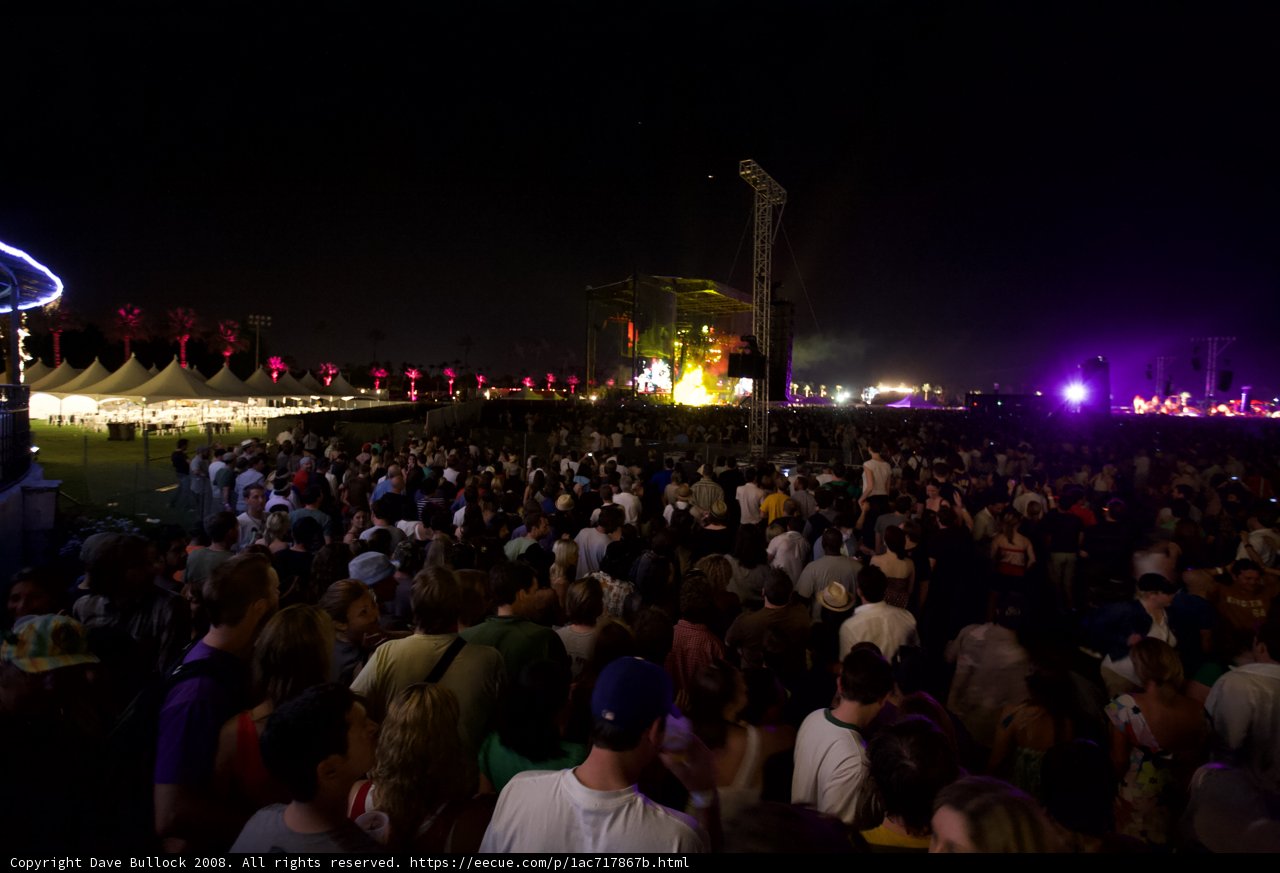 Coachella Night Crowd