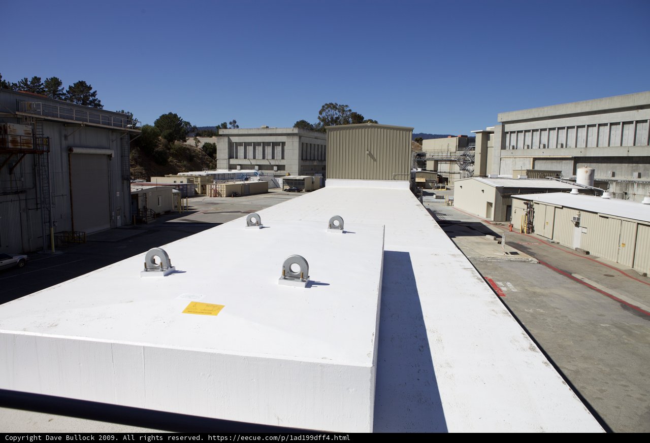 White Roof on City Building
