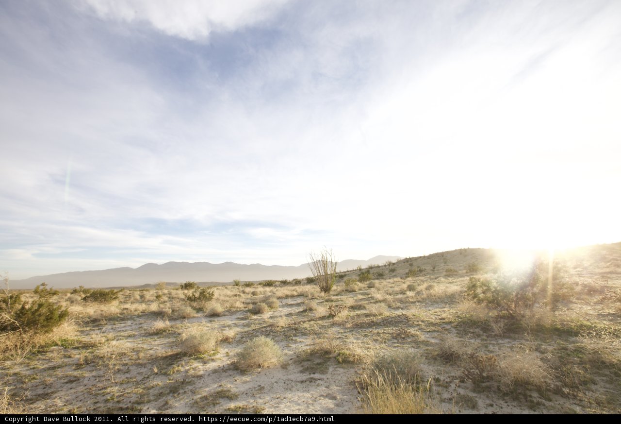 Radiant Sunshine over the Anza Borrego Wilderness