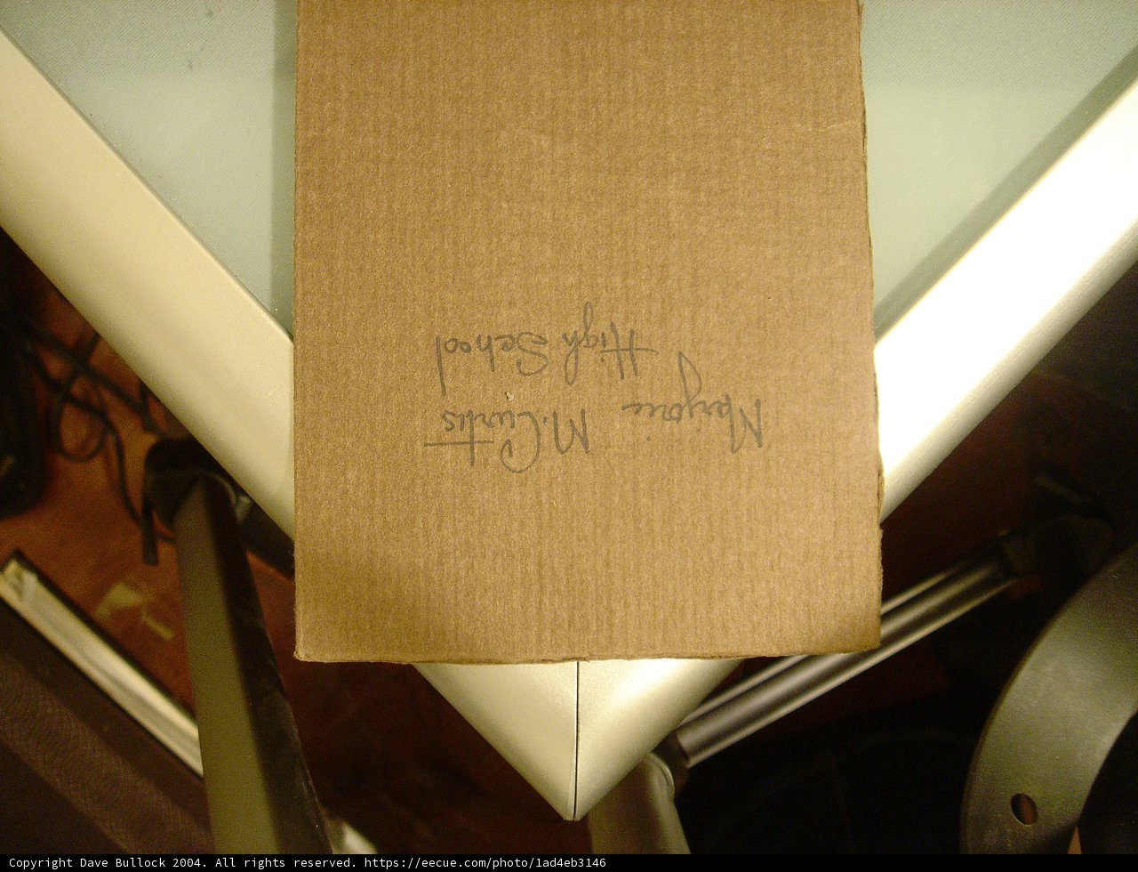 Handwritten Document in Cardboard Box