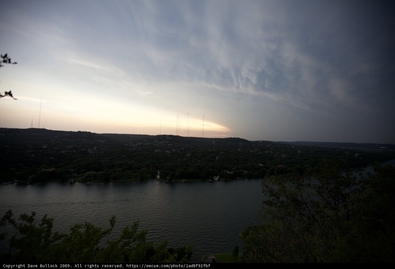 Sunset over Austin Lake