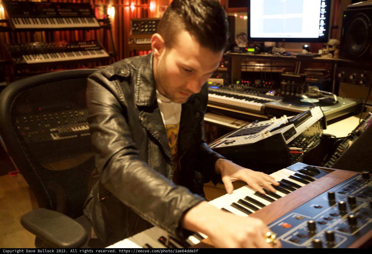 Keyboard Master in Leather Jacket