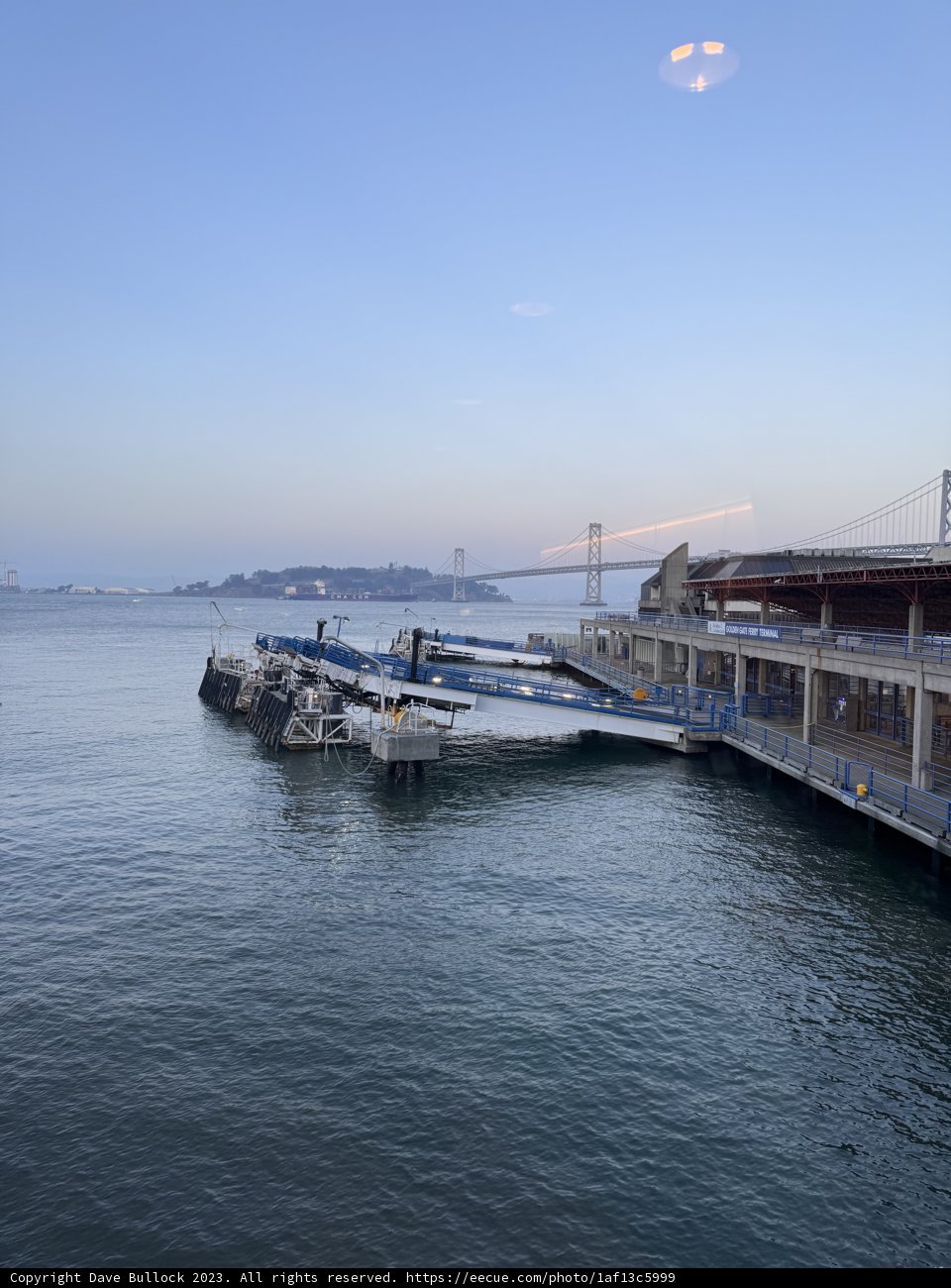 Tranquil Waters: Docked Boat at the San Francisco Ferry Building