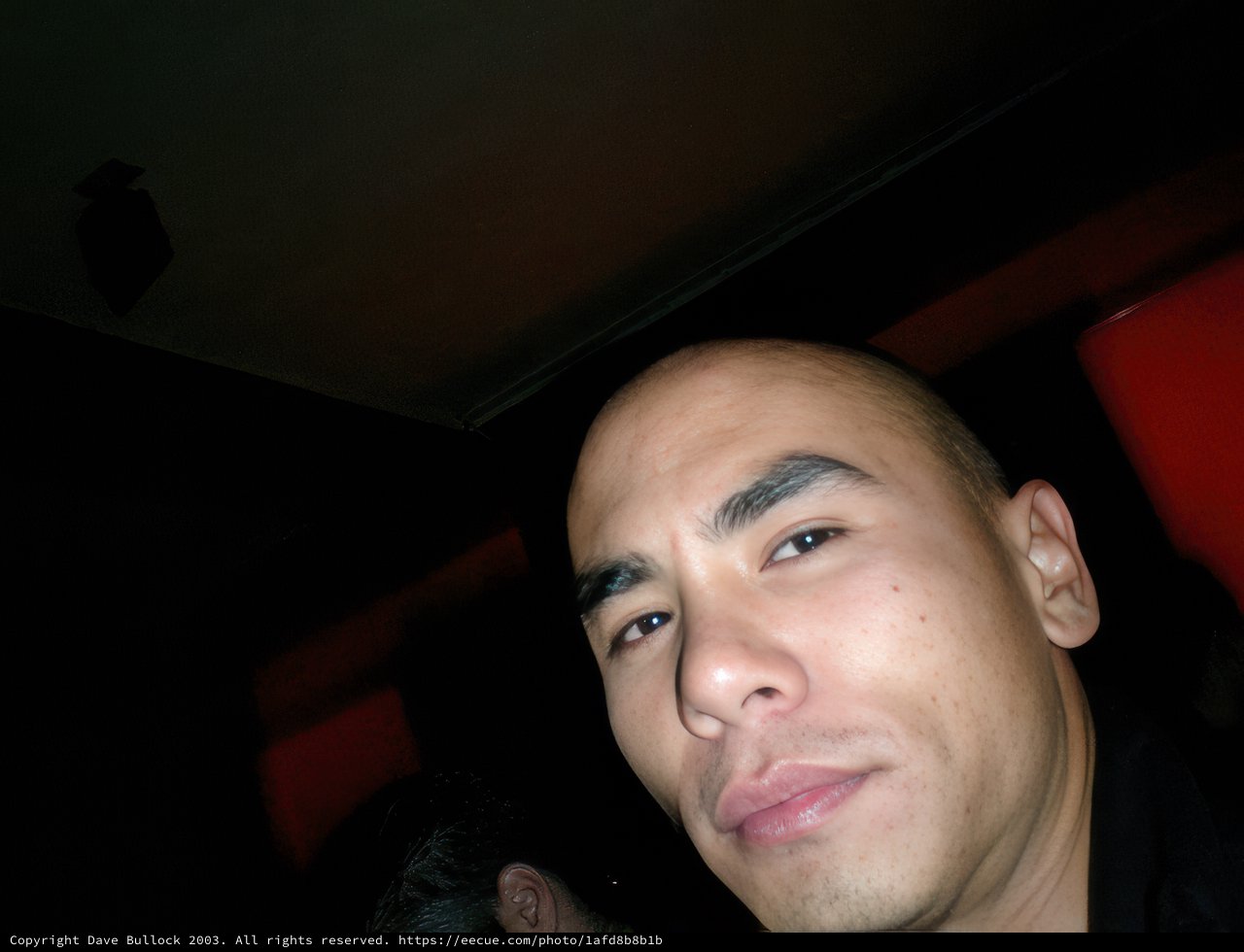 Bald Headed Man in Black