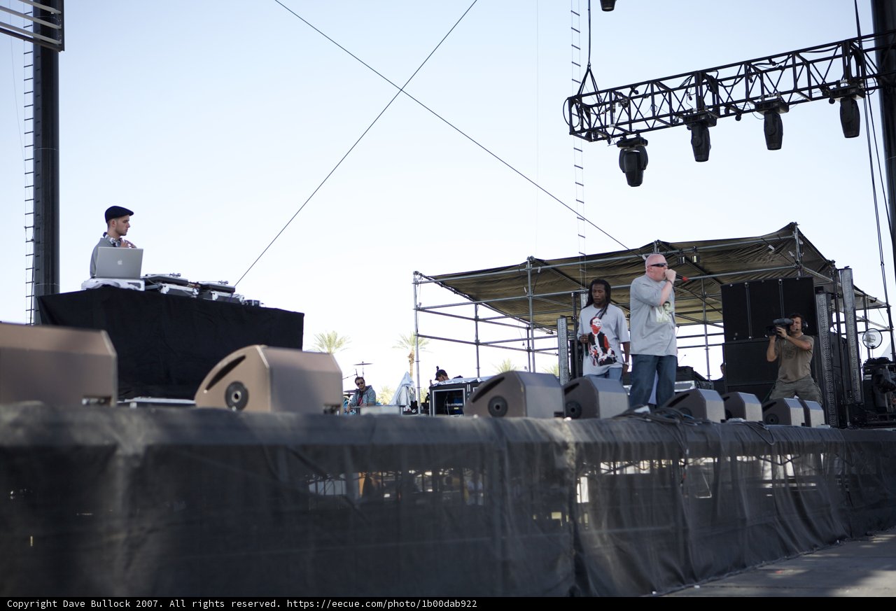Brother Ali and Toki Wright Perform on Stage at Coachella