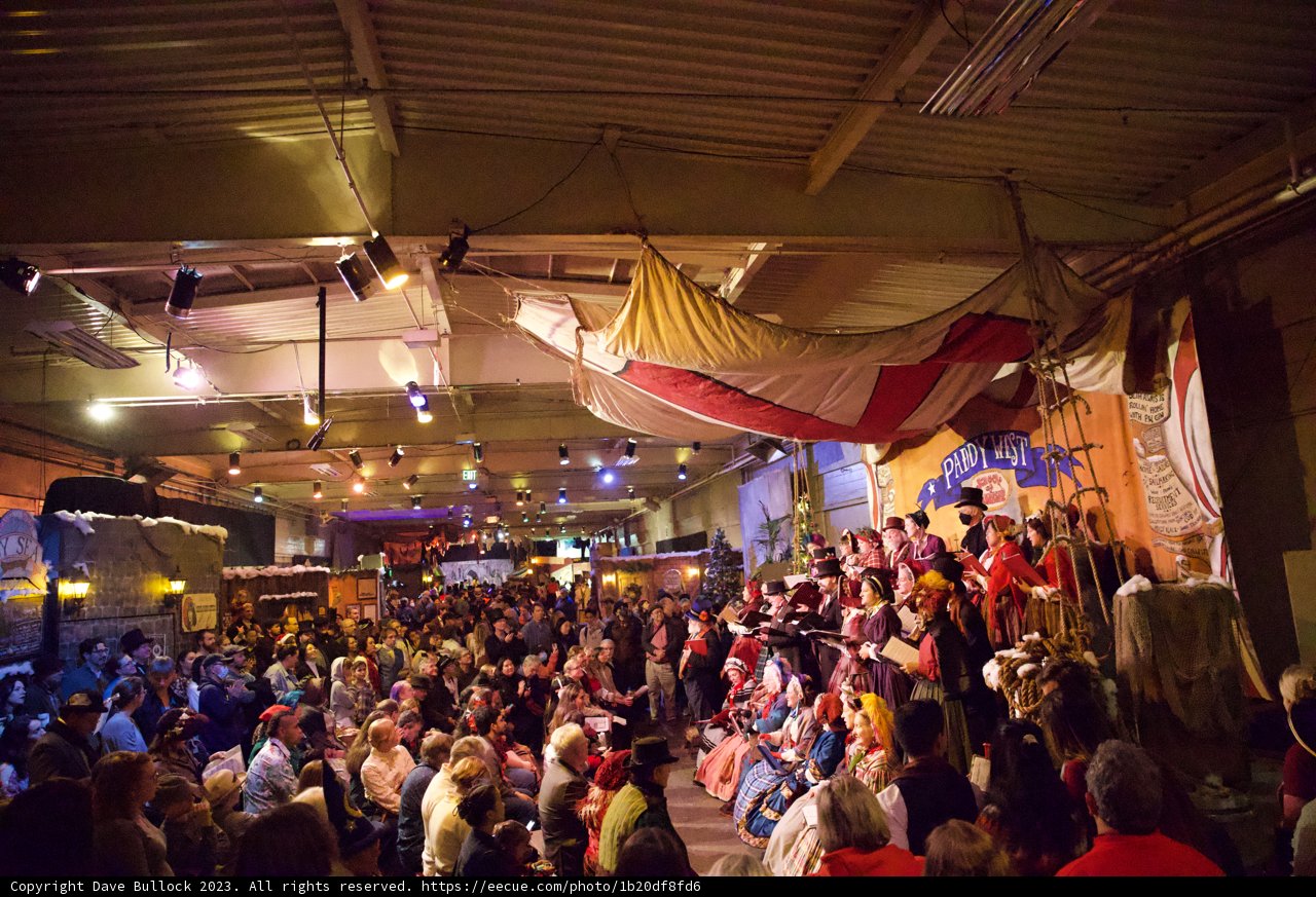 A Vibrant Gathering at the 2023 Dickens Christmas Fair.