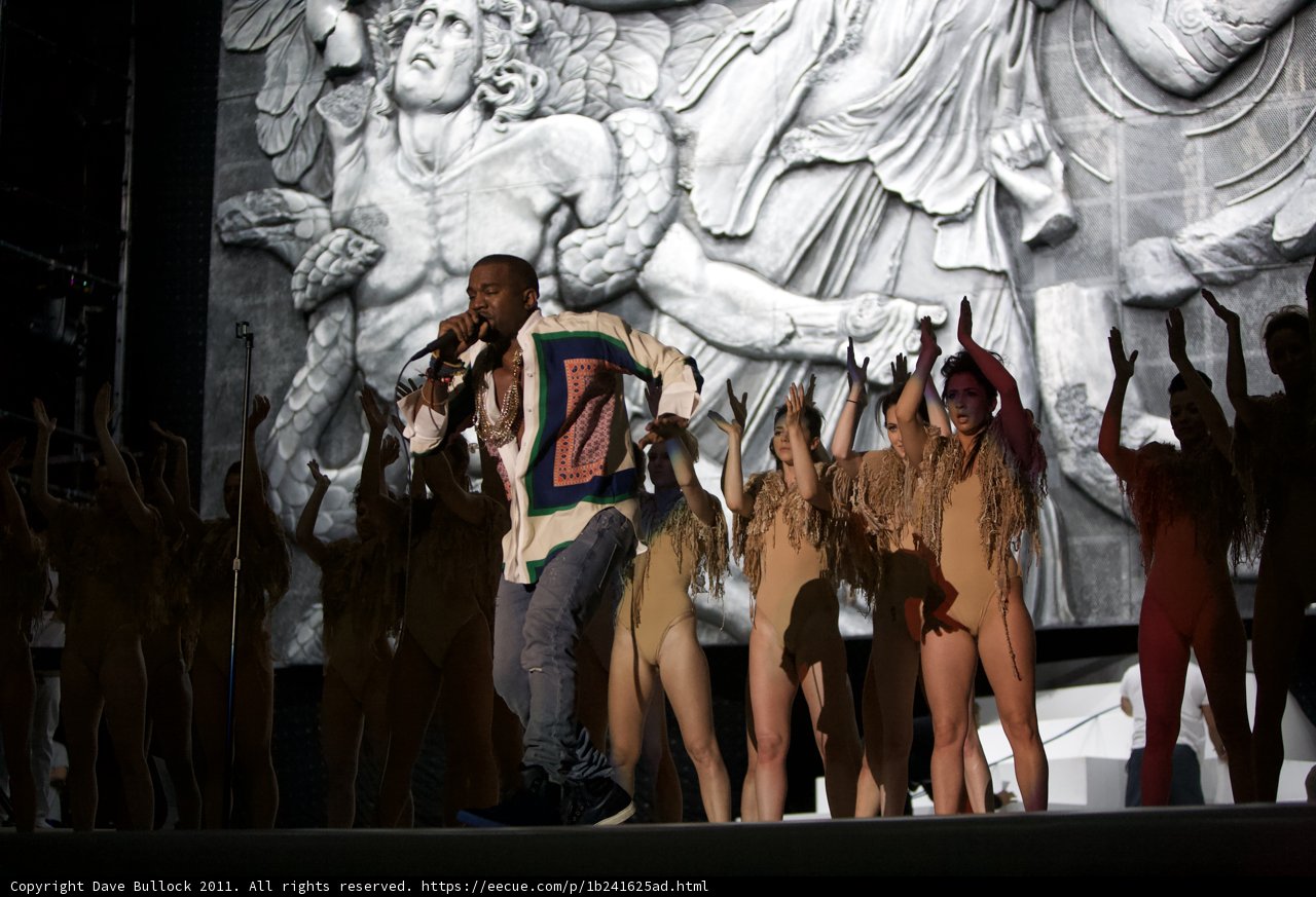 Kanye West Rocks the Stage with Ana Mena and Yolanthe Sneijder-Cabau