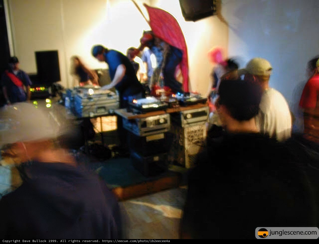 Blurred Beats in a Los Angeles Club