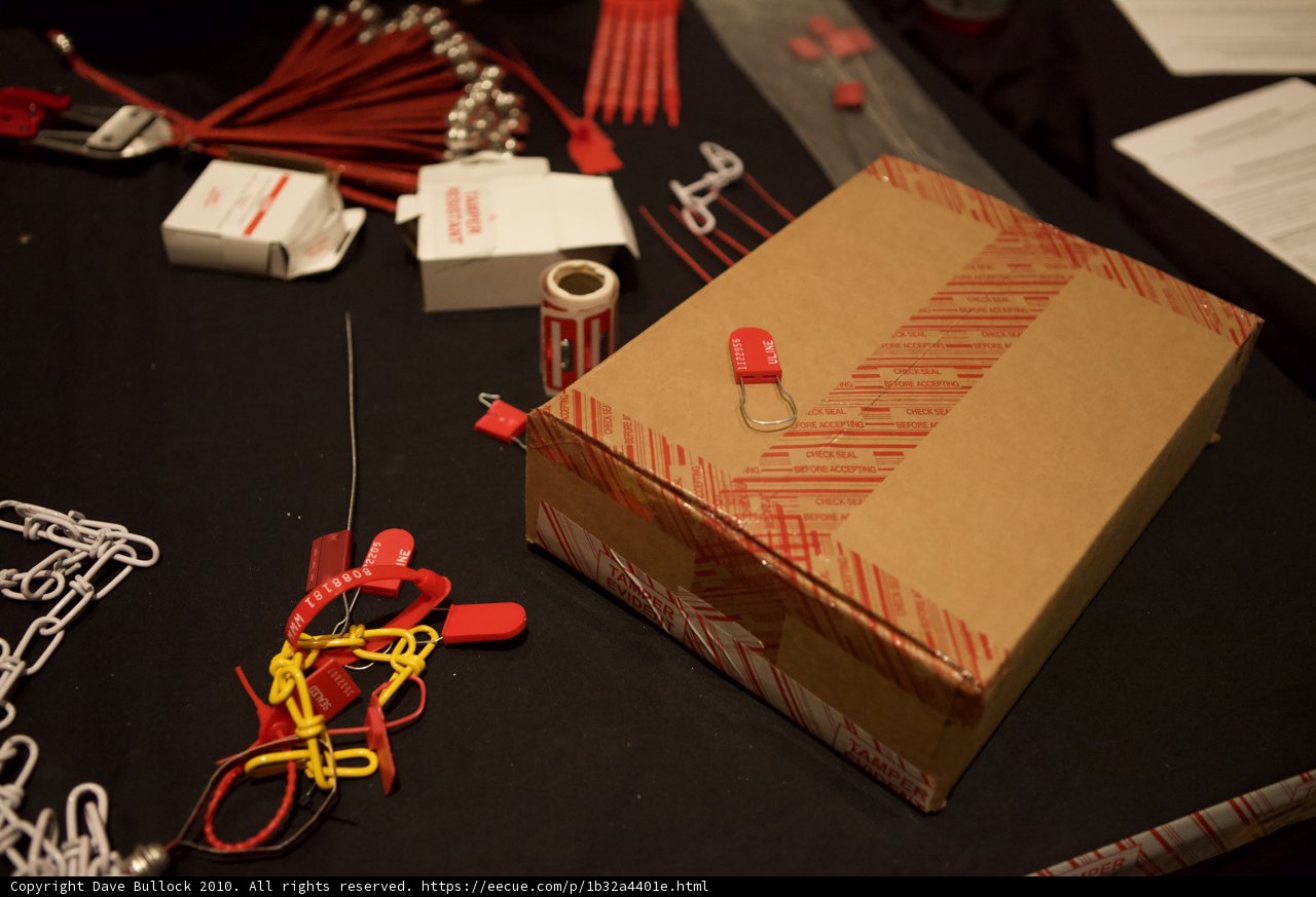 Red-Taped Box Ready to Supply
